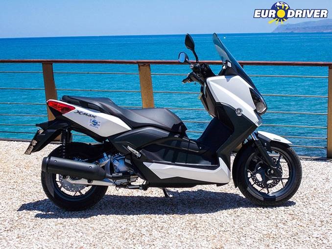 Rent a Yamaha Xmax 300 scooter Heraklio - Chania Crete